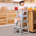 Kitchen Step Stool for Toddlers with Safety Rail - Stable