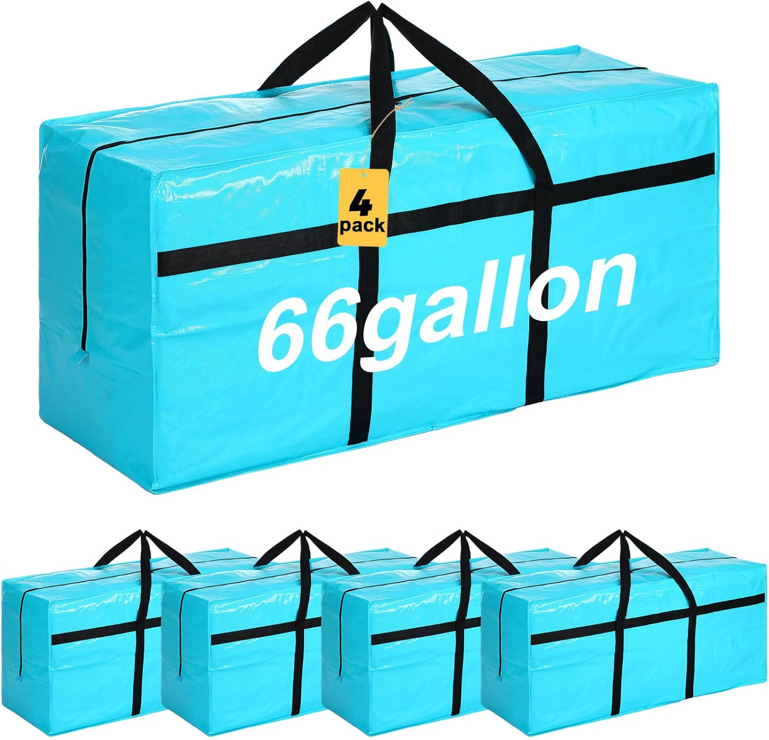 66 Gallon Large Moving Bags for Easy Storage and Transport