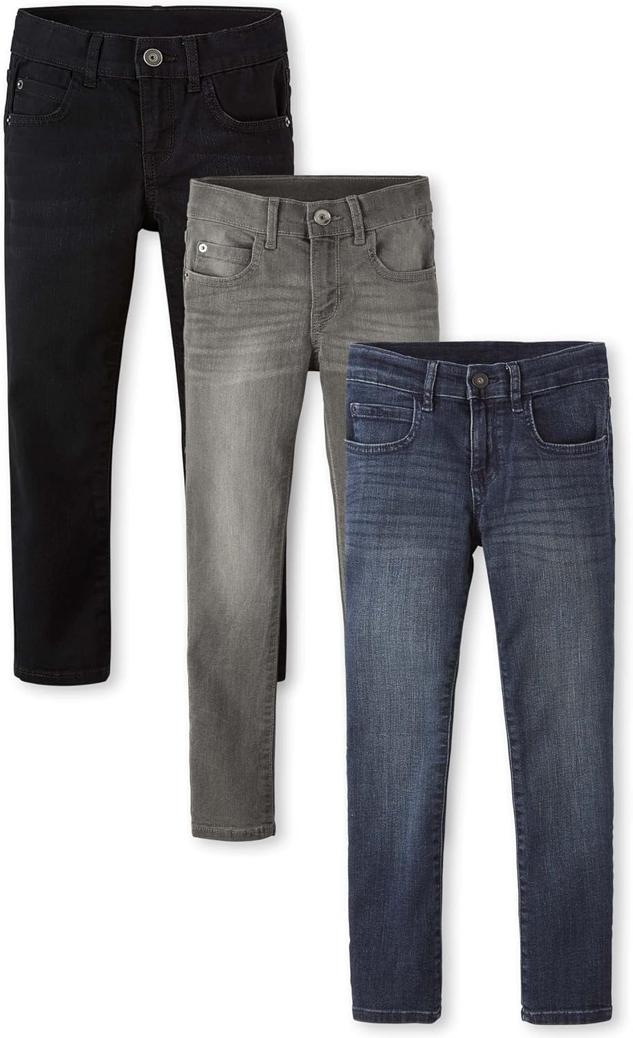 Boys' Super Skinny Jeans for Comfort and Style - 3-Pack Deal