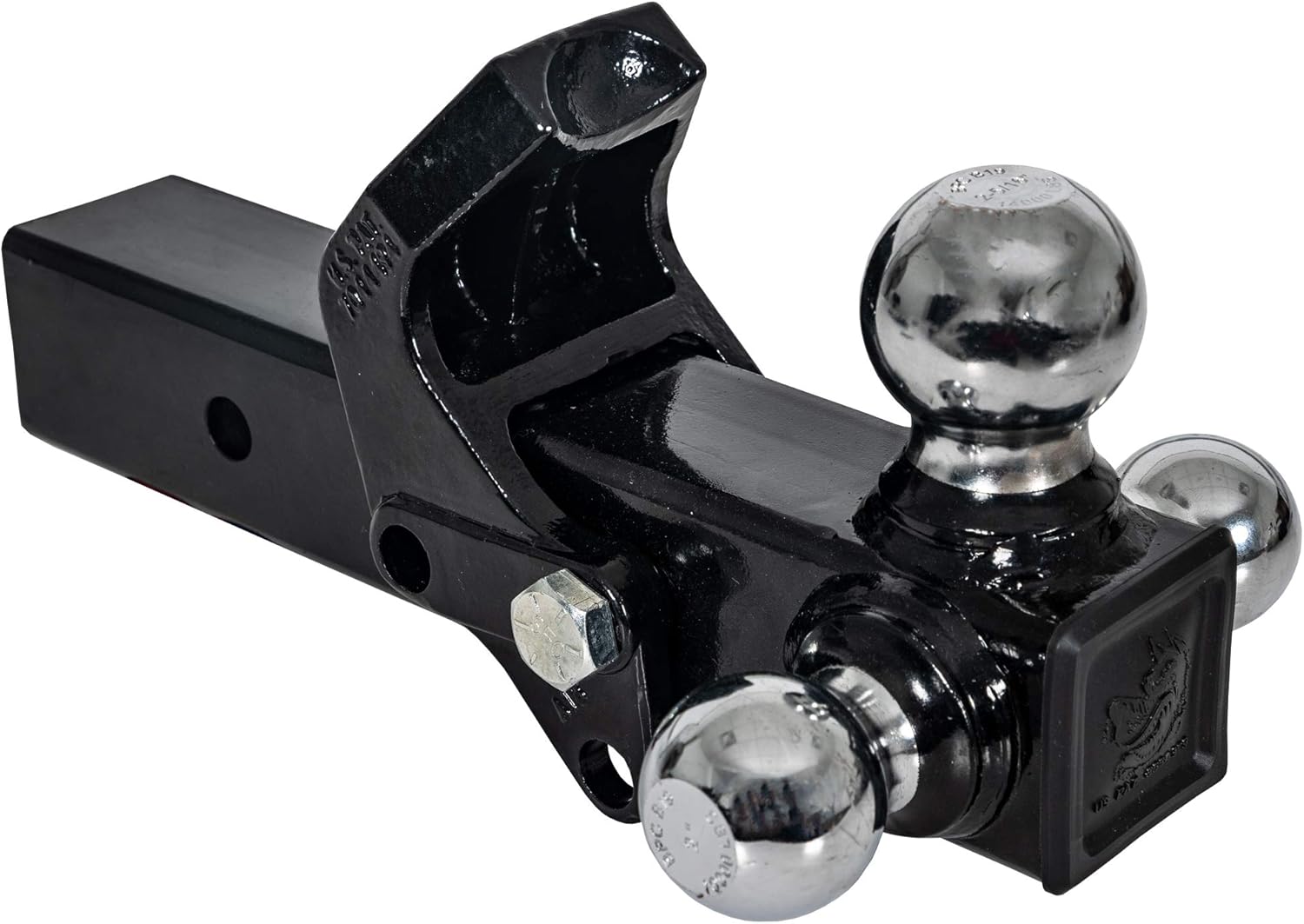 Tri-Ball Truck Hitch With Hook for 2-1/2 Inch Receivers