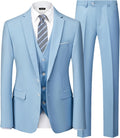 Men's 3 Piece Slim Fit Suit Set with Tie - Sharp, Comfortable Fit MY'S