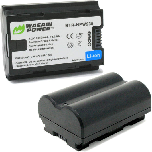 Wasabi Power Battery for Fujifilm NP-W235 - Reliable 2-Pack