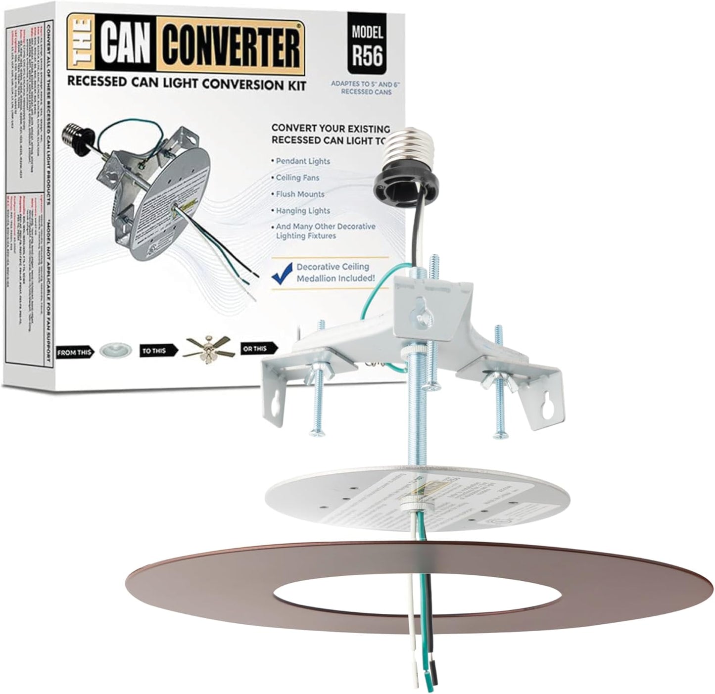 The Can Converter R56 Recessed Light Conversion Kit for Home