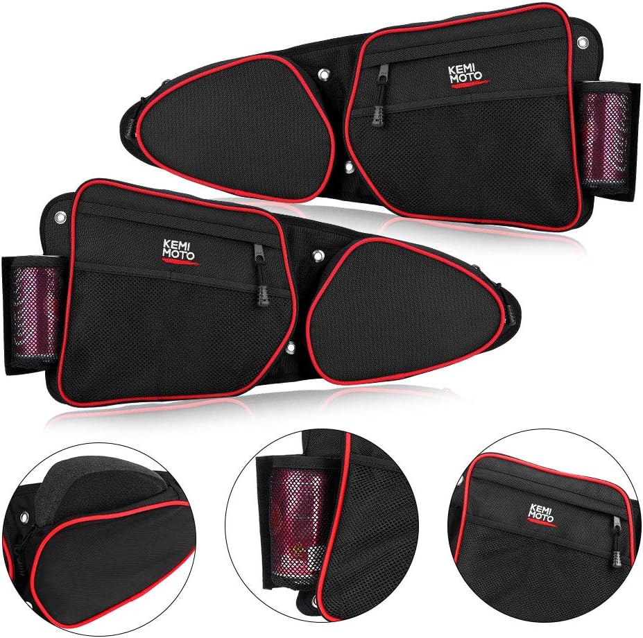 KEMIMOTO Door Bags for RZR: Upgraded Zipper Storage Solution