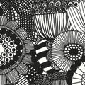 IHR Marimekko Cocktail Napkins 3-Ply, Siirtolapuutarha Black, 20-Pack