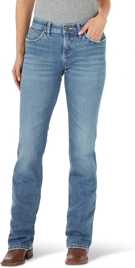 Wrangler Women's Q-Baby Mid Rise Boot Cut Ultimate Riding Jean Review