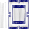 5-Pack White Deluxe Tapered Hanukkah Menorah Candles - 45 Minute Burn