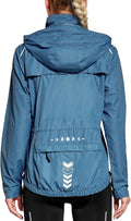 Women's Cycling Running Jacket - Lightweight Windproof Hooded
