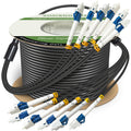 100 Meters 6 Core Industrial TPU LC to LC Outdoor Armored Fiber Optic