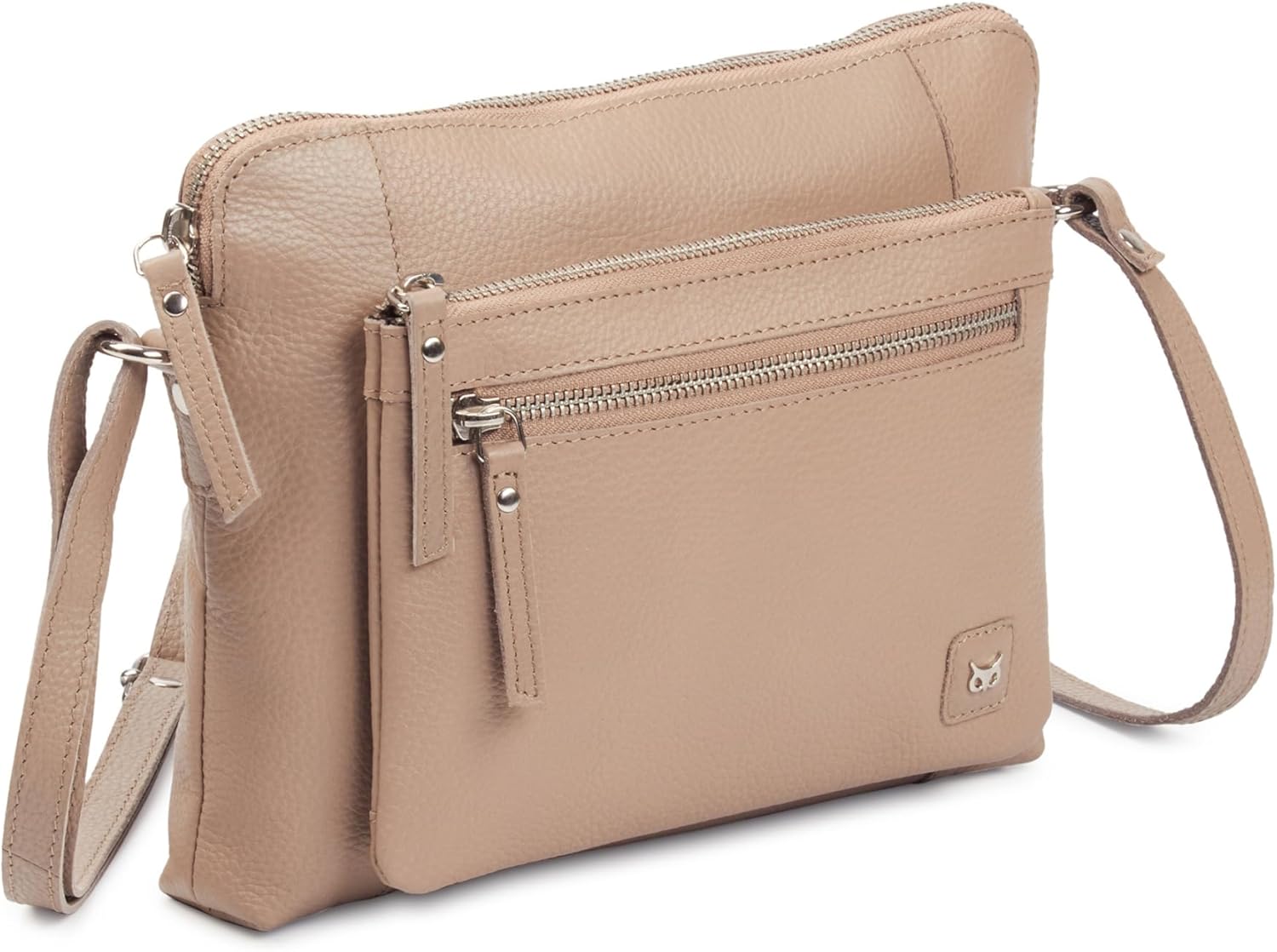 Small Soft Pebbled Real Leather Crossbody Handbag for All Occasions
