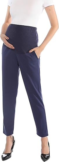 Maternity Pants Comfortable Stretch Over-Bump for Pregnancy Work