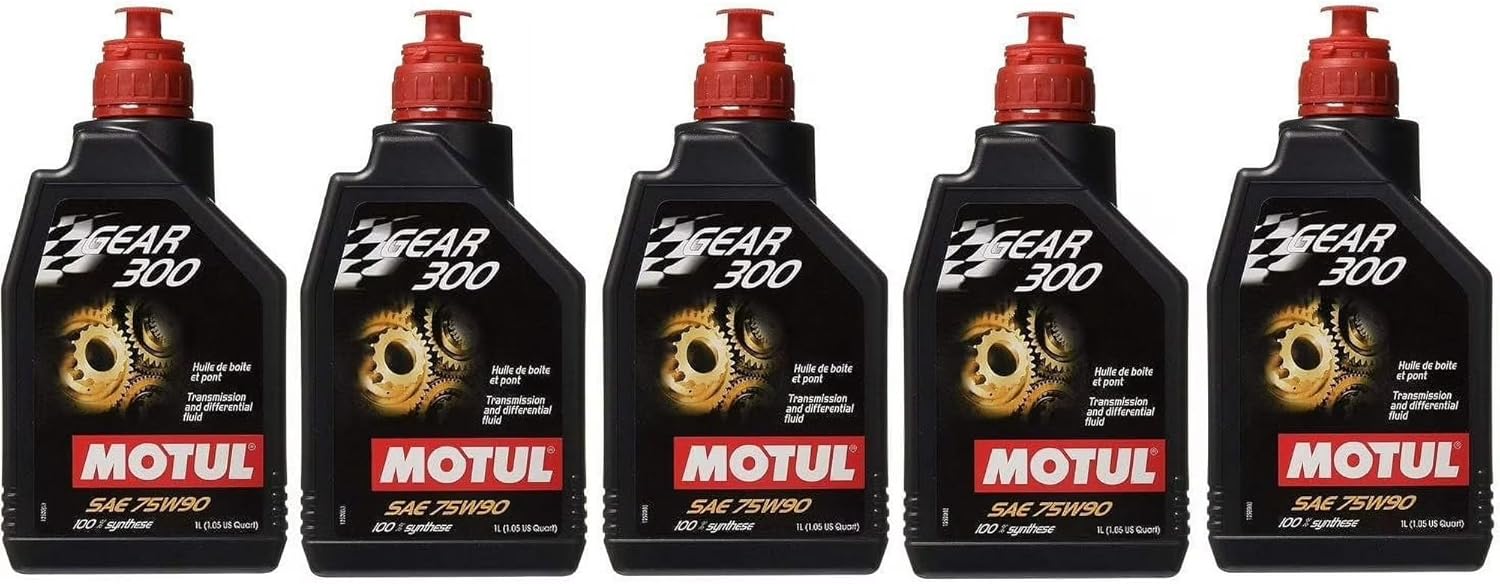 Motul Gear 300 75W-90 Transmission Fluid Set of 5 Bottles