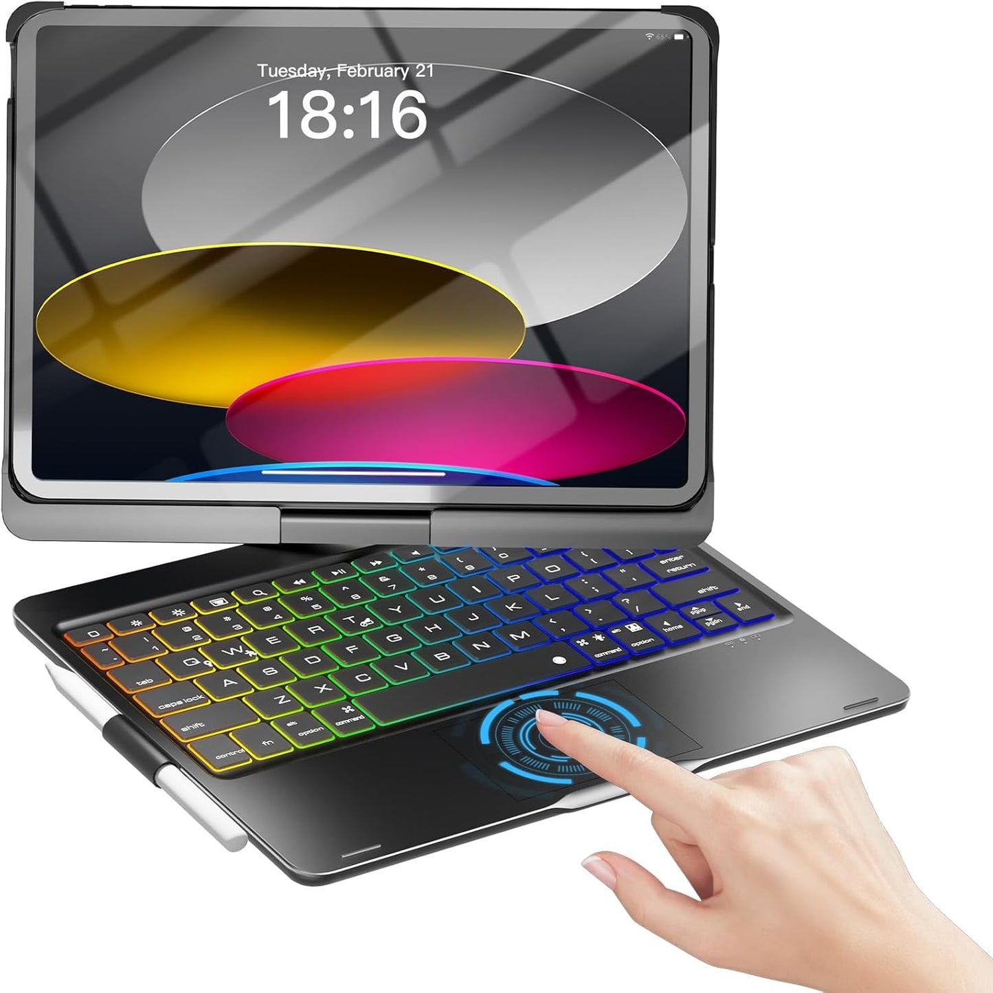 NOKBABO iPad Case with Keyboard and Touchpad for 11 inch Models