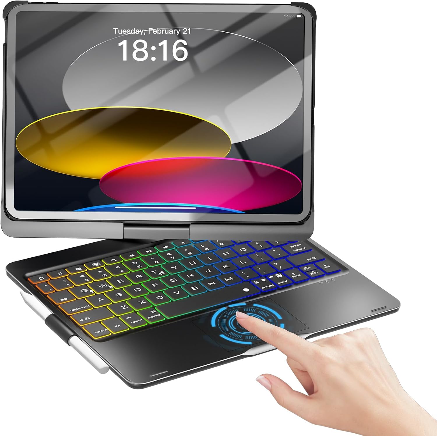 NOKBABO iPad Case with Keyboard and Touchpad for 11 inch Models