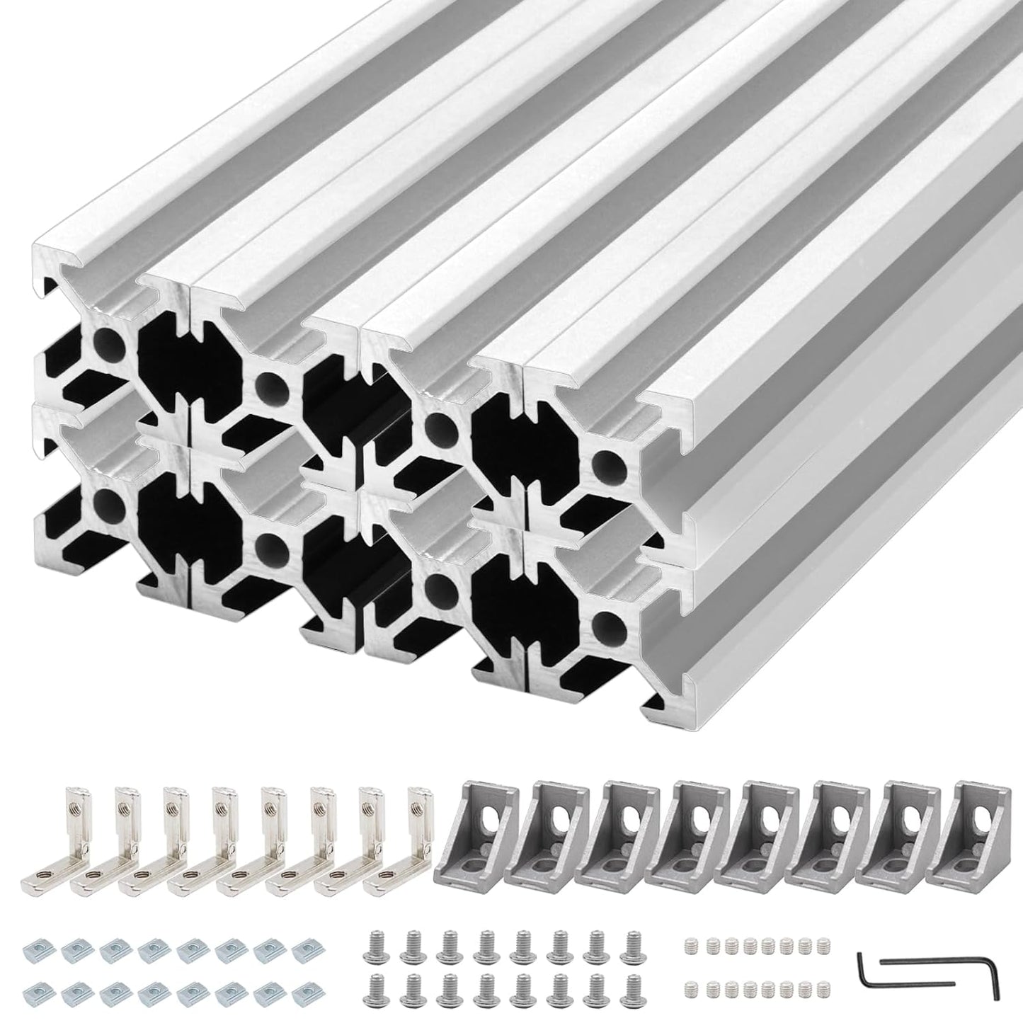 2020 V-Slot Aluminum Extrusion 48 inch Silver Profile for DIY