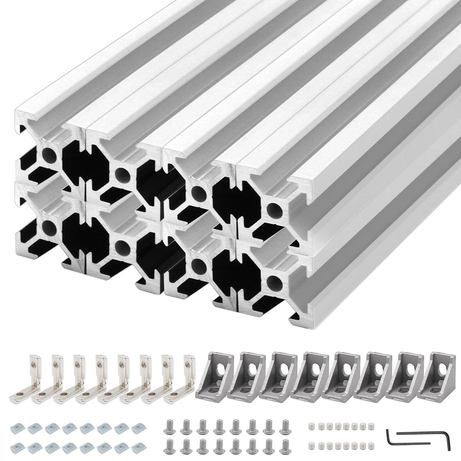 2020 V-Slot Aluminum Extrusion 48 inch Silver Profile for DIY