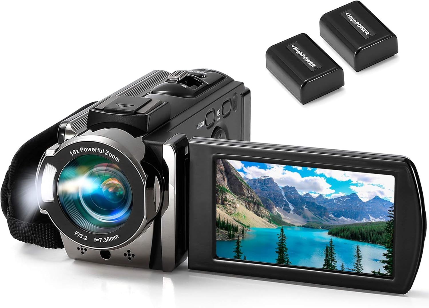 Full HD 1080P Video Camera Camcorder with 16X Digital Zoom