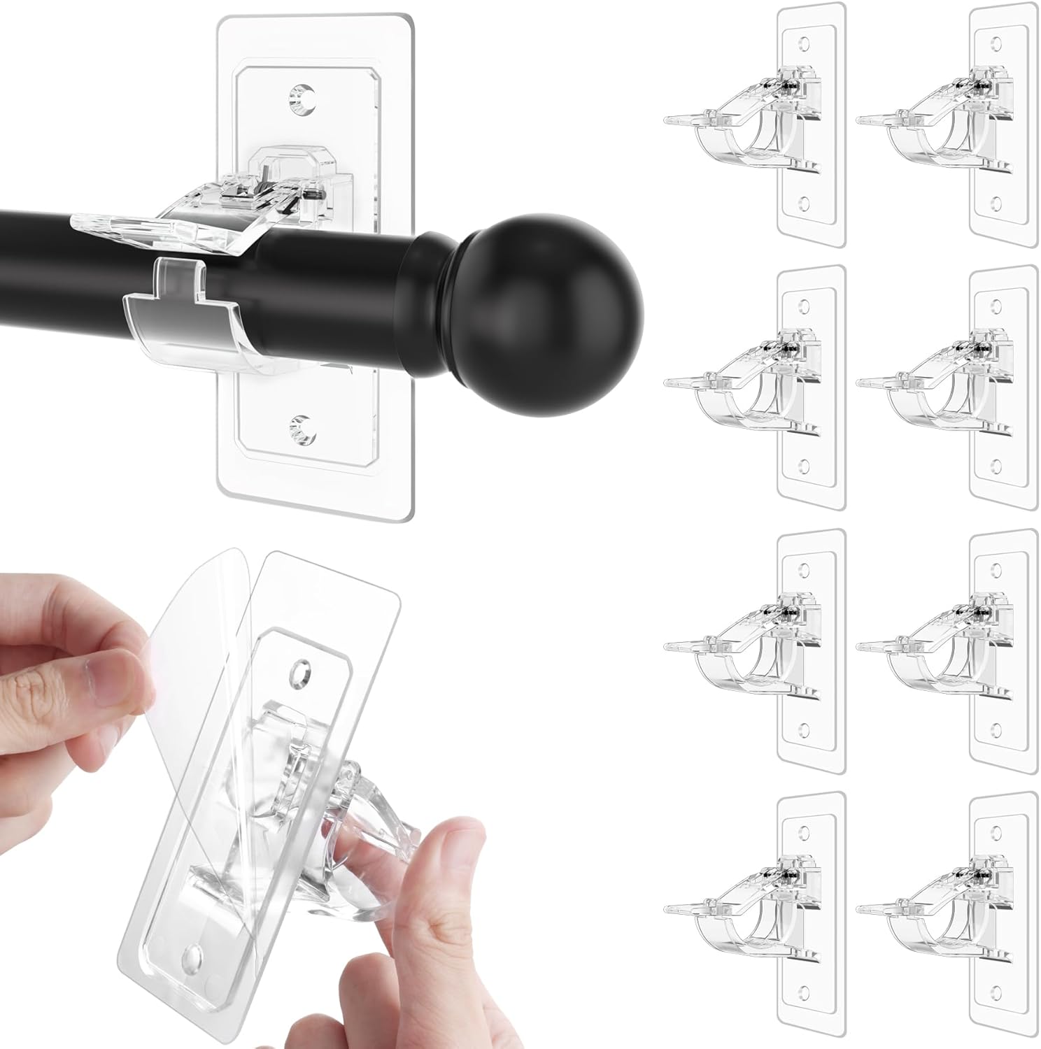 Adhesive Curtain Rod Brackets: No Drill, Endless Versatility