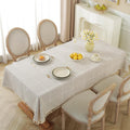 Waterproof Plaid Rectangle Tablecloth 55ftx120ft - Rustic Cotton Linen
