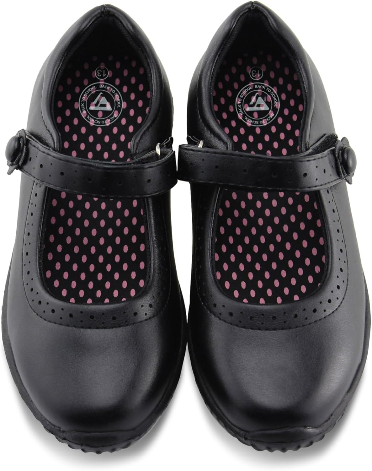 JABASIC Girl's Mary Jane School Uniform Shoes for Comfort
