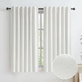 Cream Color Blackout Curtains for Bedroom 63 in - 100% Blackout Linen