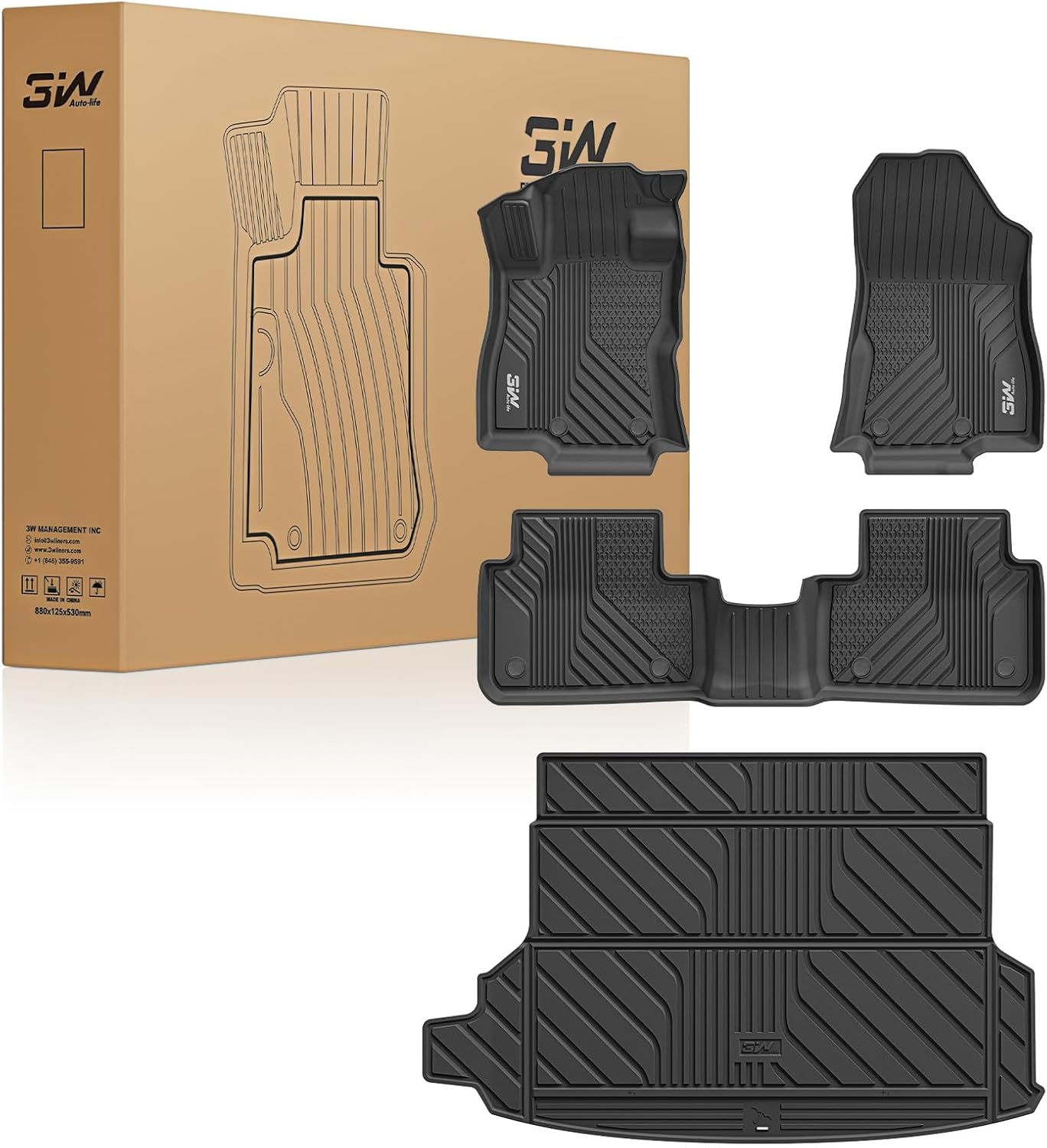 3W Floor Mats & Cargo Liner for 2025-2026 Subaru Forester