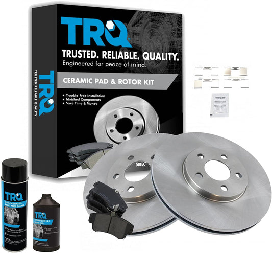 TRQ Front Brake Pad & Rotor Kit for Chrysler PT Cruiser & Dodge Neon