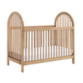 Soho Baby Everlee 3-in-1 Island Crib, Honey Wood - Safe Convertible