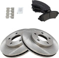 TRQ Front Brake Pad & Rotor Kit Compatible with 2002-07 Buick