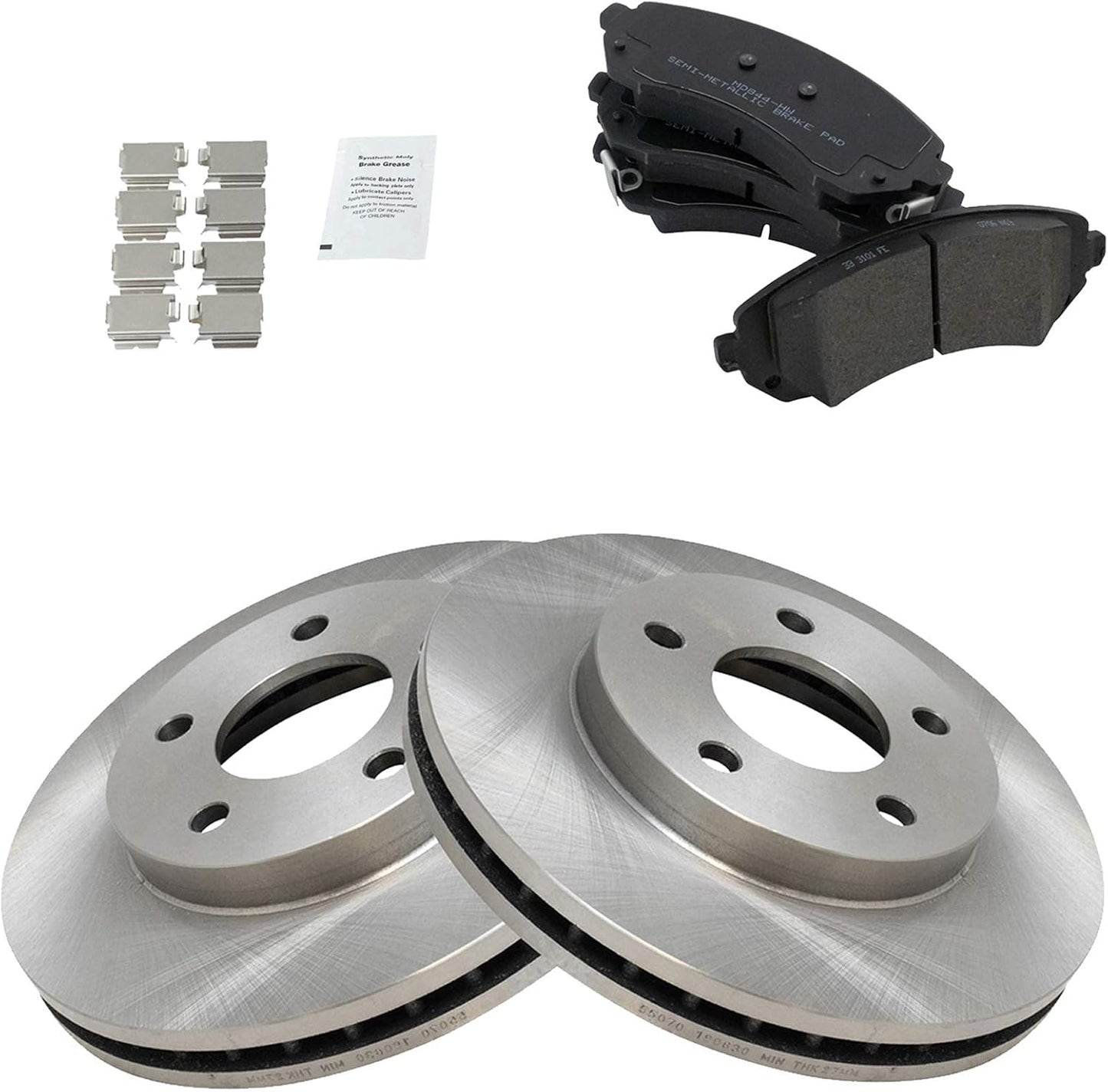 TRQ Front Brake Pad & Rotor Kit for Buick Rendezvous & Pontiac Aztek