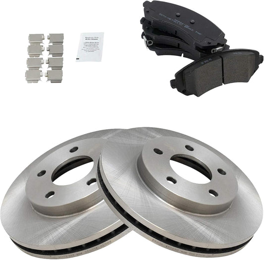 TRQ Front Brake Pad & Rotor Kit for Buick Rendezvous & Pontiac Aztek