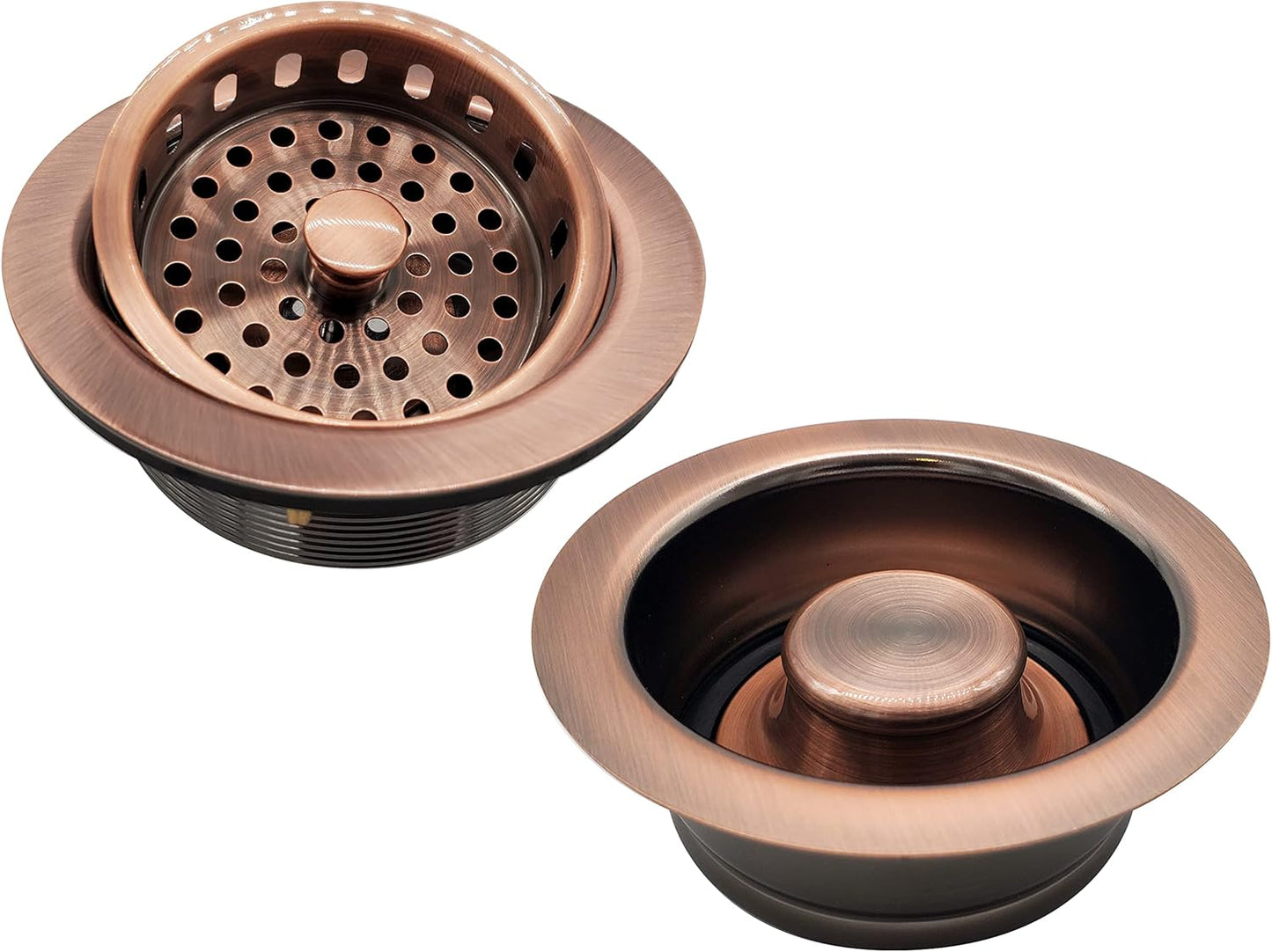Large Kitchen Basket Strainer with Waste Disposal Flange Set