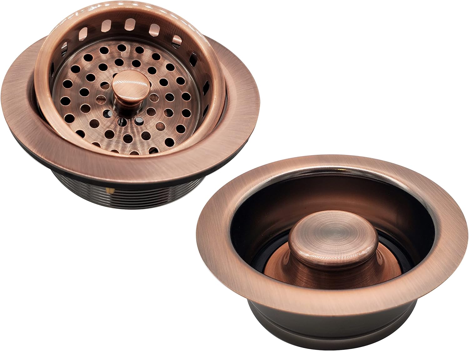 Large Kitchen Basket Strainer with Waste Disposal Flange Set