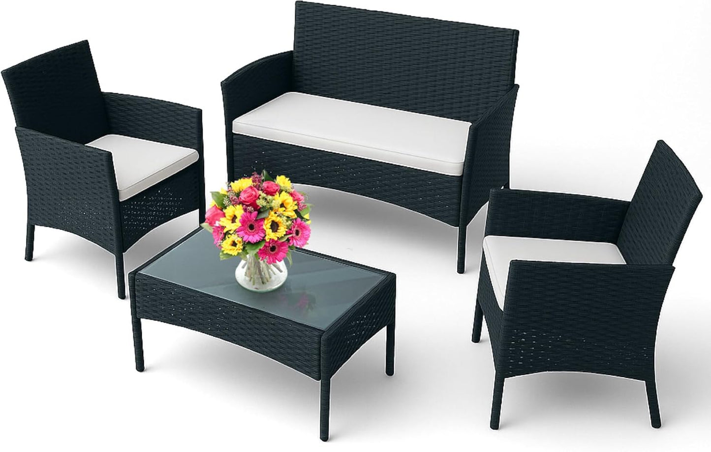 EconoHome 4-Piece Outdoor Patio Furniture Set for Comfort
