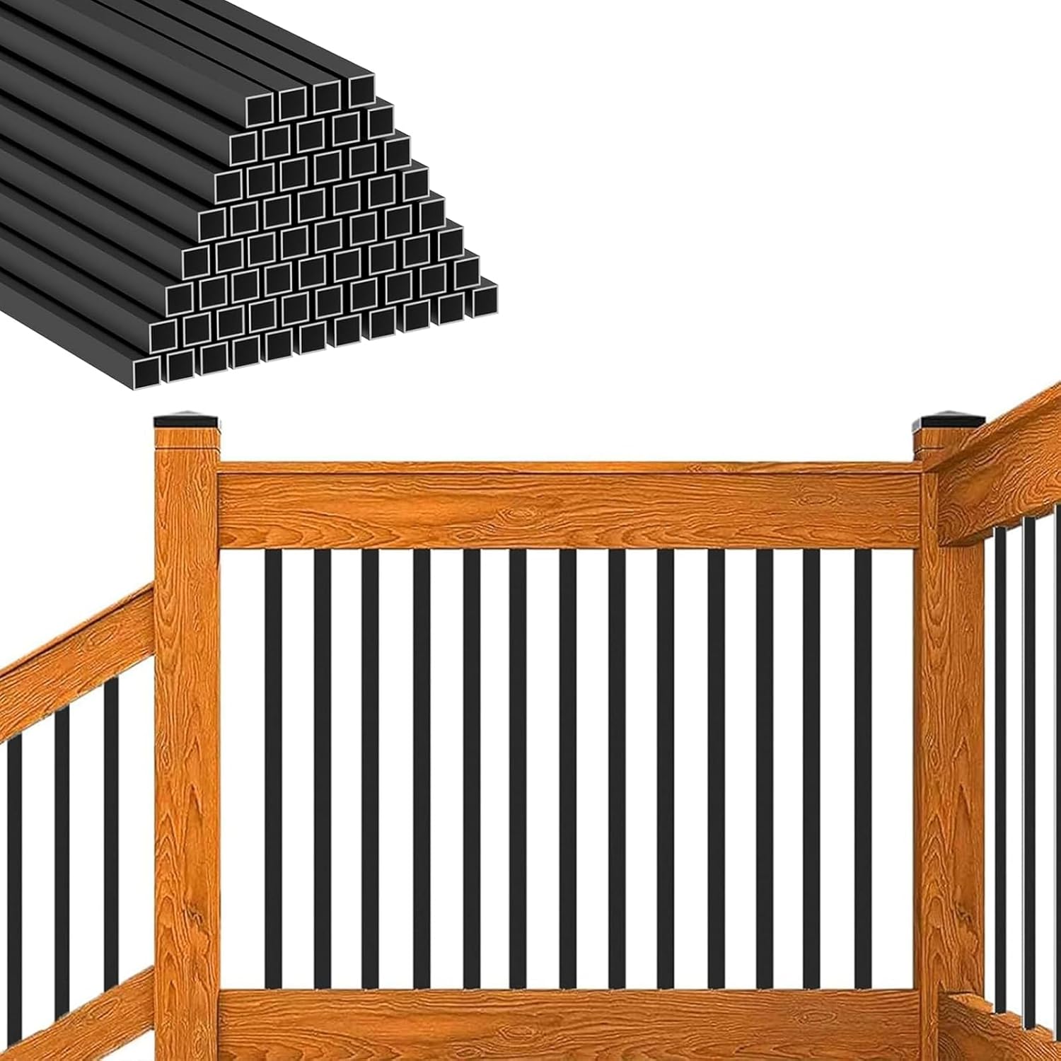 50 Pack 36in Metal Deck Balusters for Sturdy Railing Solutions