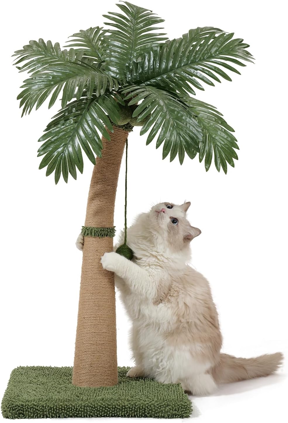 Palm Tree Cat Scratching Post for Indoor Cats with Fun Balls