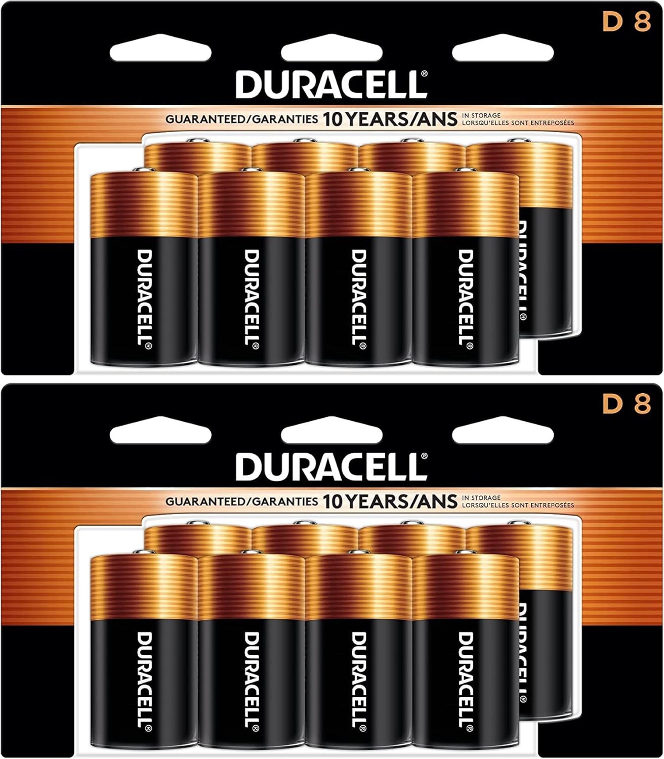 Duracell CopperTop D Alkaline Batteries for Long Lasting Power
