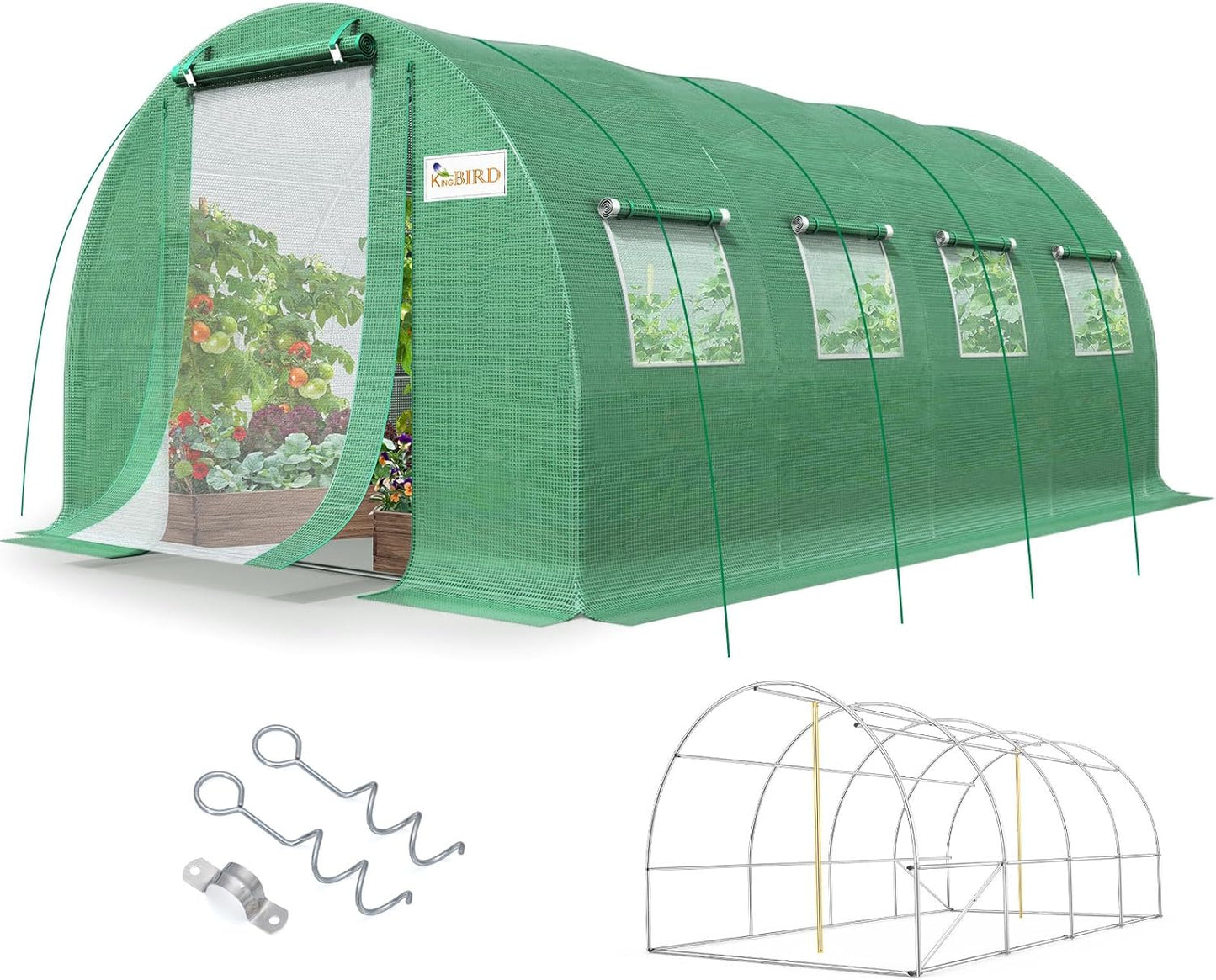 KING BIRD Premium Greenhouse for Outdoors - Heavy Duty Design