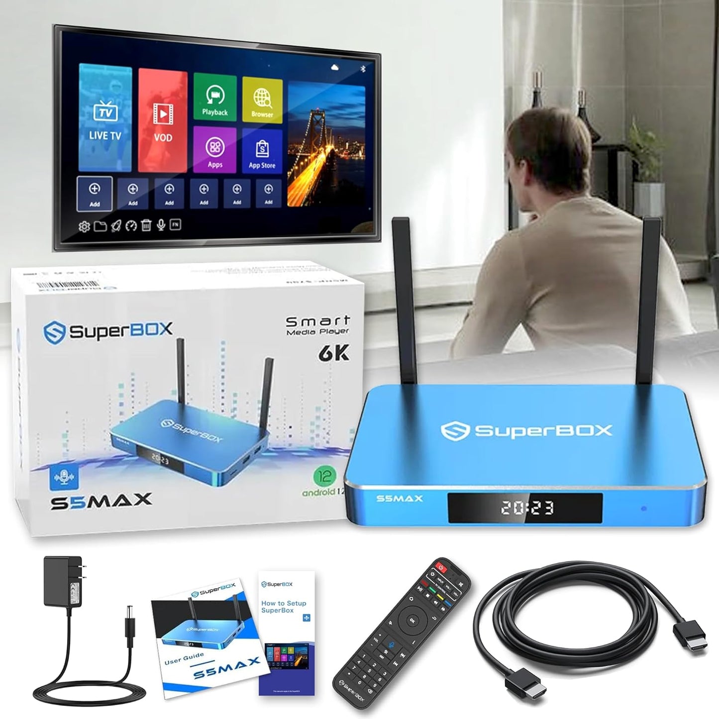 2025 S-5 M-A-X Voice Remote Control with HD Wire Features