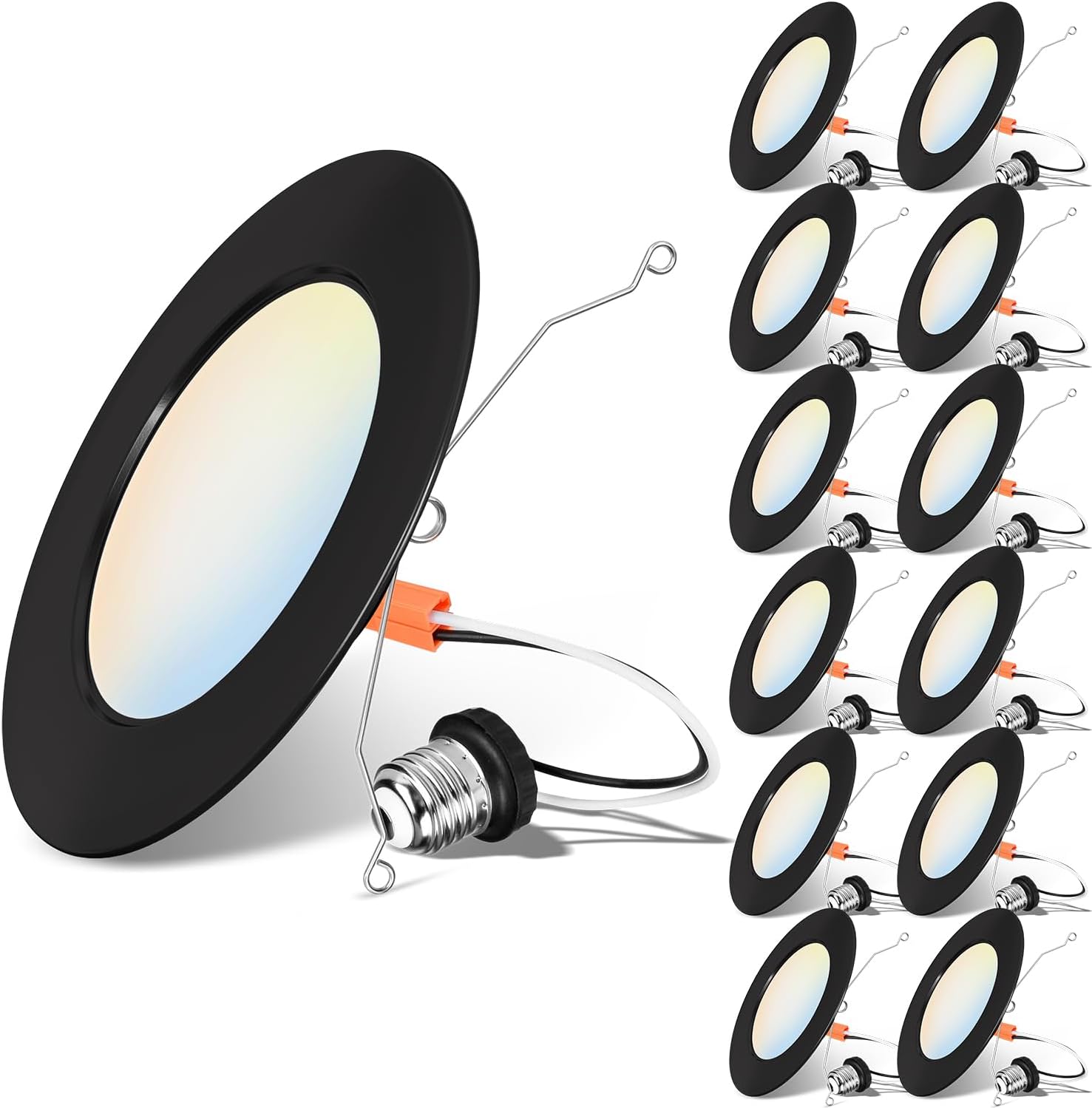 LVWIT 6 Inch Black LED Recessed Lighting for Modern Spaces