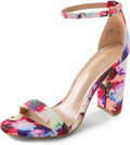 DREAM PAIRS Women's Hi-Chunk High Heel Pump Sandals - Stylish 4in
