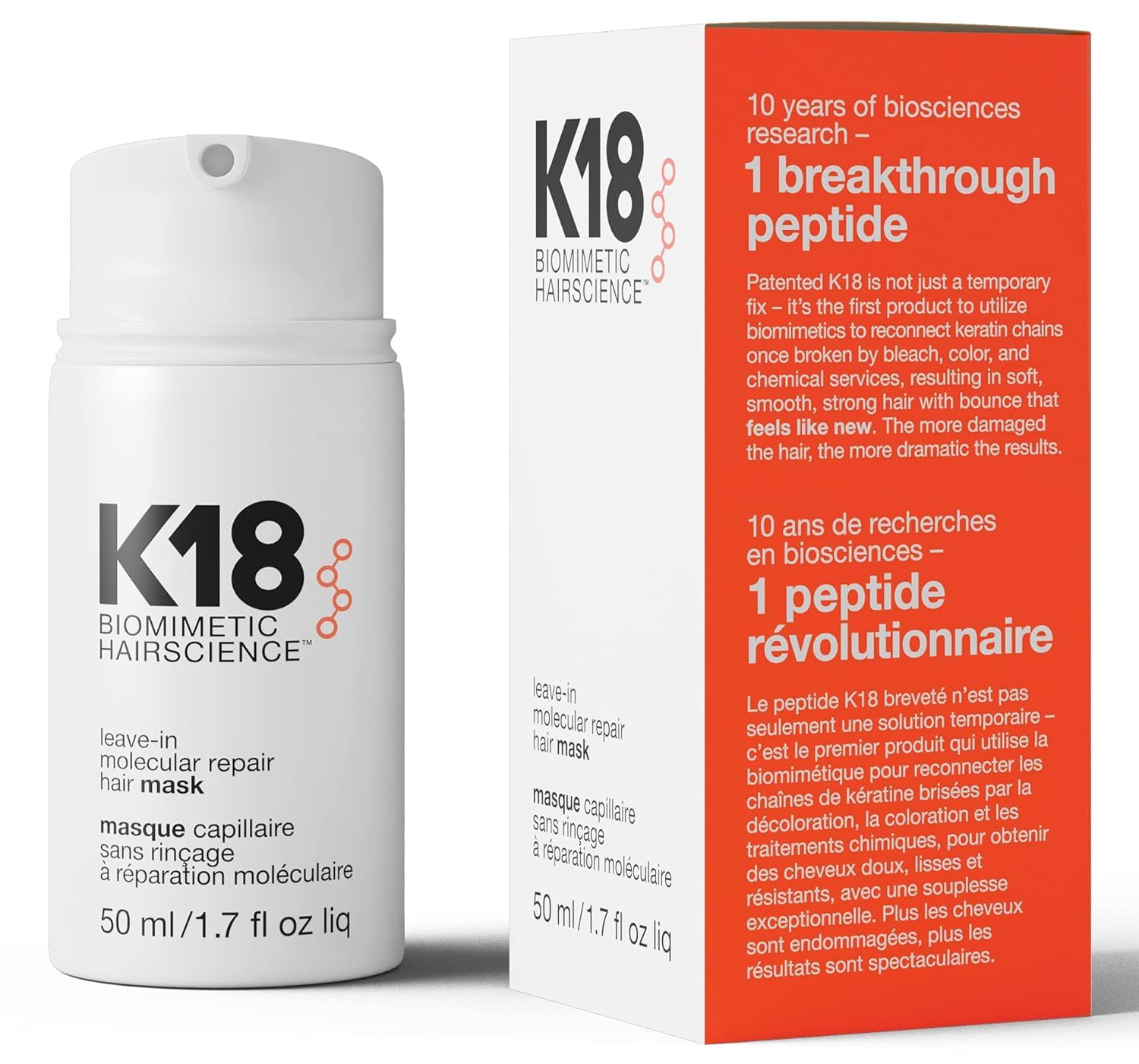 Leave-In Molecular Repair Hair Mask for All Hair Types 50ML