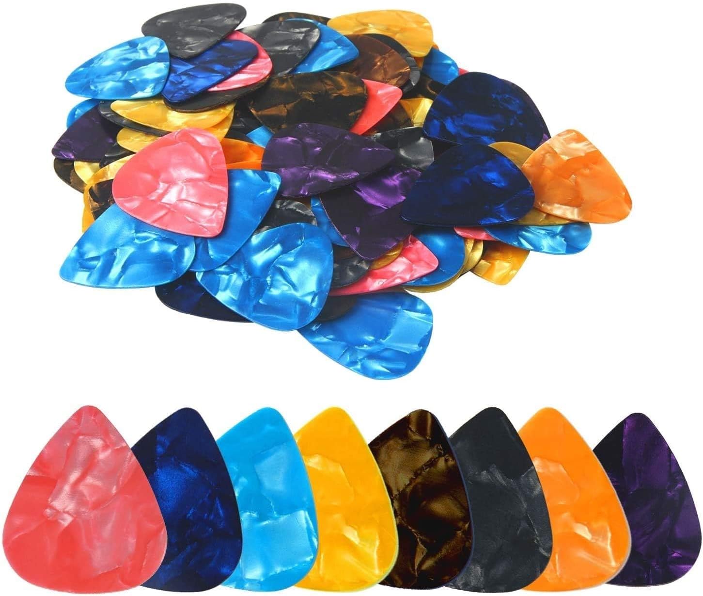 DECYOOL 100 Medium Guitar Picks Pack - 0.71mm Thickness Sampler!