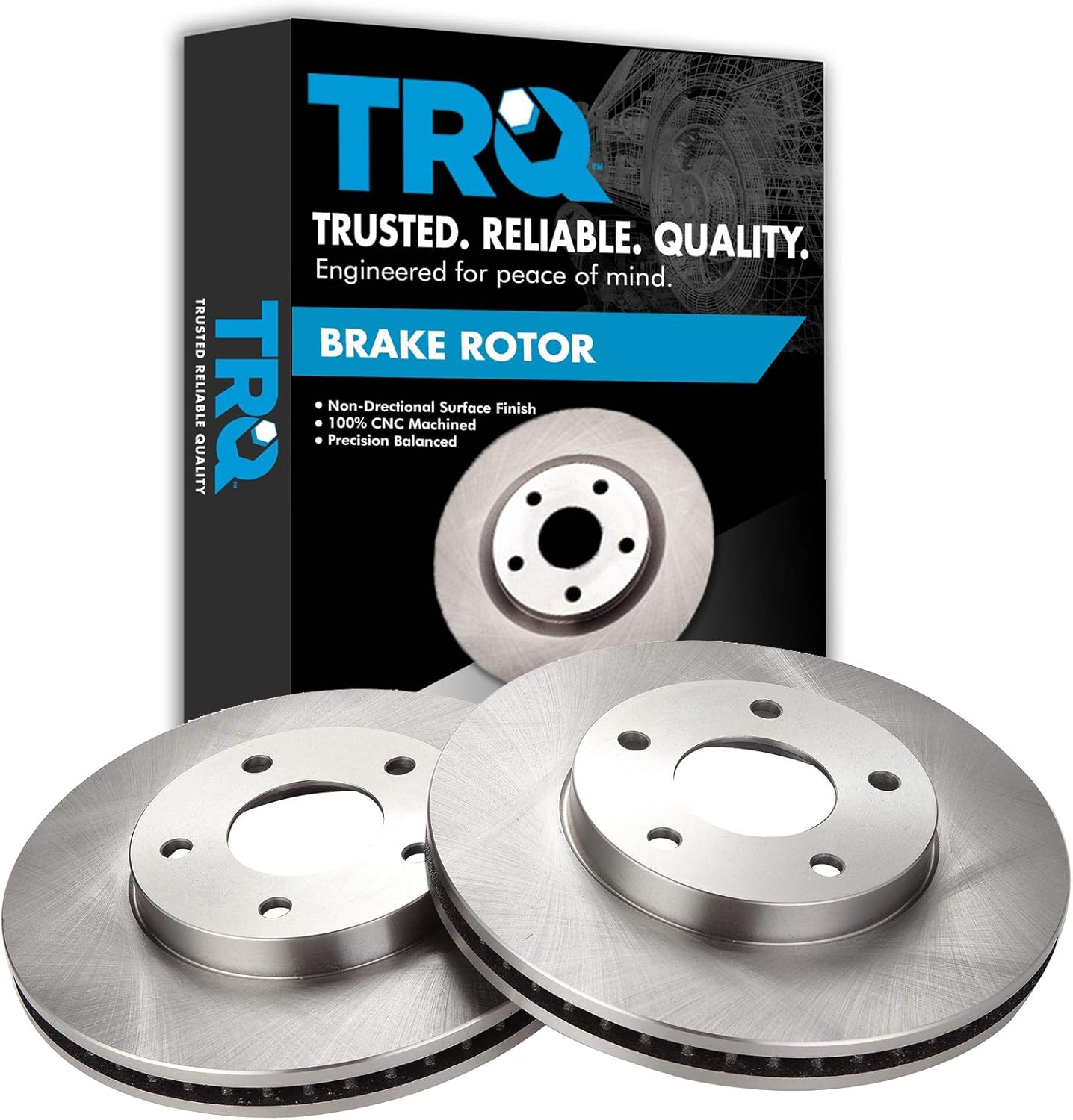 TRQ Front Brake Rotors Set for Chrysler Sebring and Dodge Stratus
