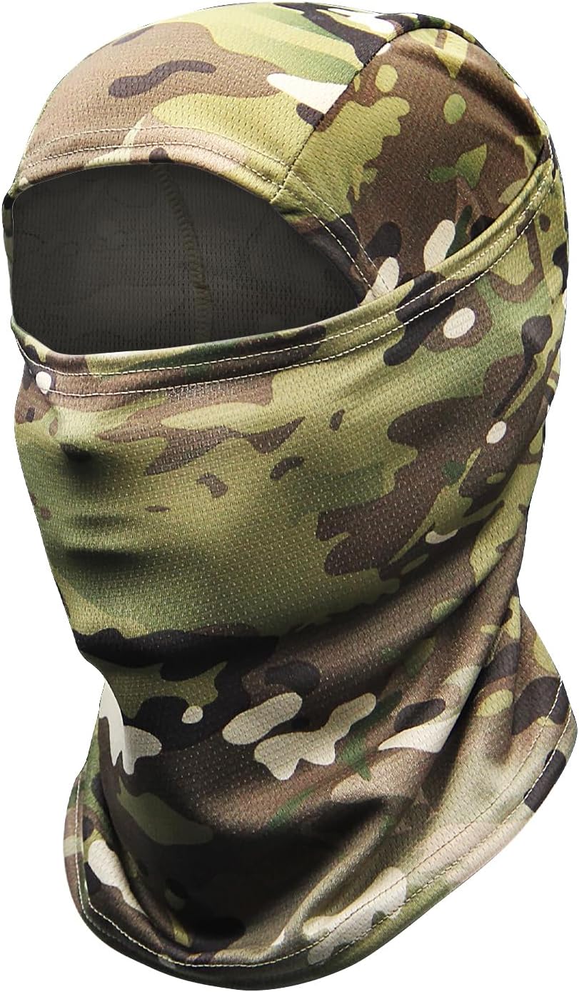Camo Balaclava Face Mask - UV Protector for Outdoor Activities