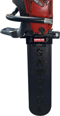 SawHaul Universal Tractor Chainsaw Holder - Fixed Mount Carrier 20in