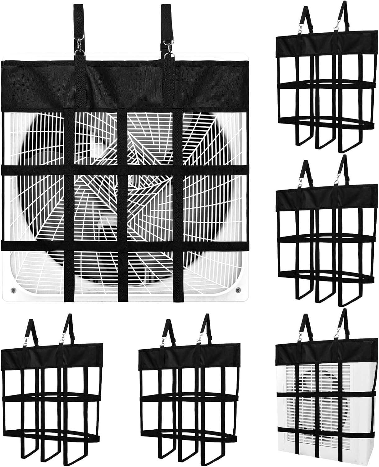 Tessco Box Fan Holder - 6 Pcs Nylon Hay Bag for Stalls