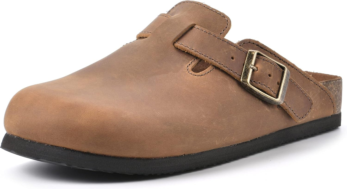 White Mountain Women's Bari Clog with Faux Shearling Lining
