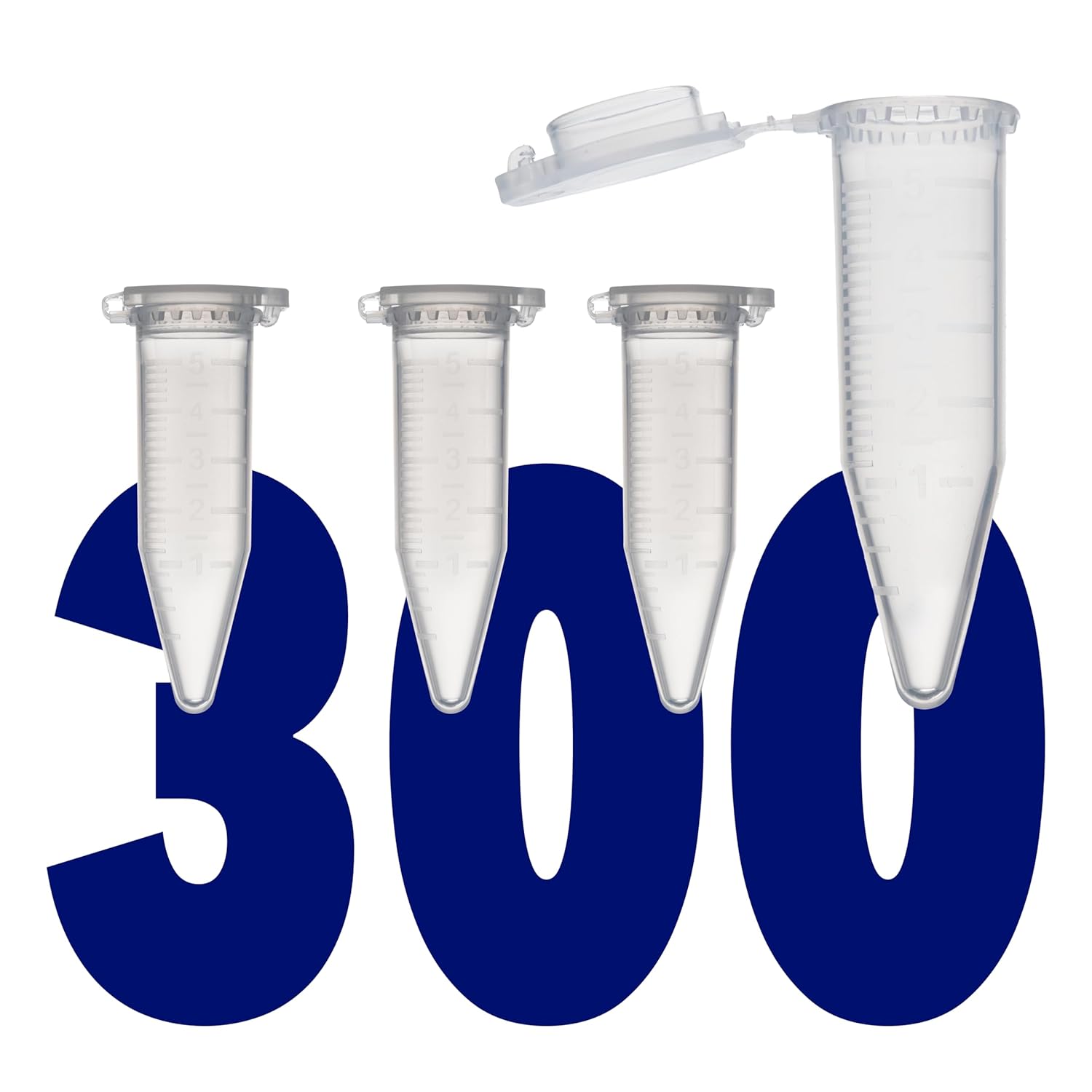 5mL Centrifuge Tubes with Safe Lock Snap Cap for Labs