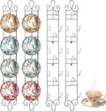 Sturdy 4 Tier Tea Cup and Saucer Display Stand for Home Use